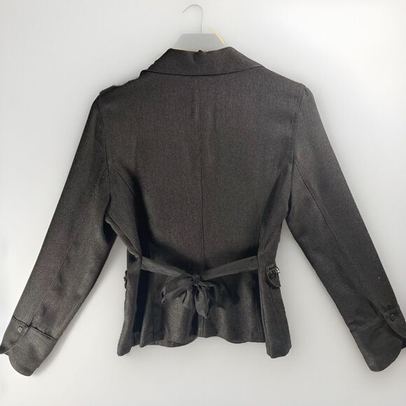 VTG My Boyfriends Back Women Blazer Jacket Med Studded Grunge Goth Punk Academia - Picture 2 of 13